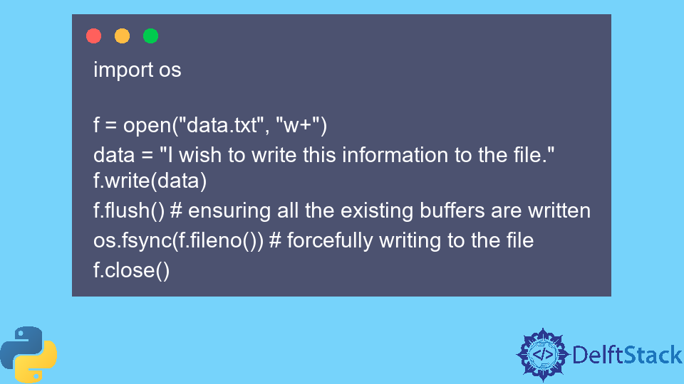 python-os-fsync-method-delft-stack